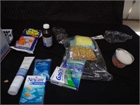 Cleaning supplies & Bandages