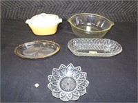 Flat of Pyrex, Corrning & glassware