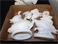 Box of unpainted ceramics