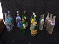 Assorted pop bottles, Gallon Jug