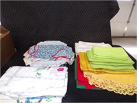 Box of Table Cloths & Place matts