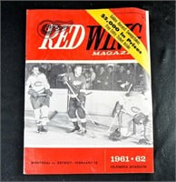 1962 DETROIT RED WINGS GAME PROGRAM Canadiens