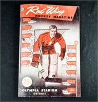 1958 DETROIT RED WINGS GAME PROGRAM Rangers