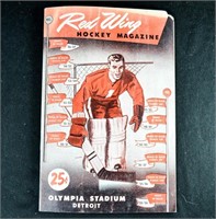 1958 DETROIT RED WINGS GAME PROGRAM Bruins