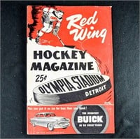 1954 DETROIT RED WINGS GAME PROGRAM Bruins