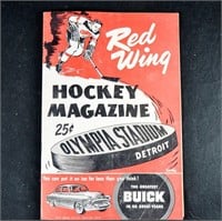 1954 DETROIT RED WINGS GAME PROGRAM Rangers