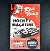 1954 DETROIT RED WINGS GAME PROGRAM Canadiens