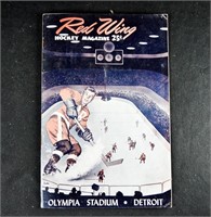 1950's DETROIT RED WINGS GAME PROGRAM Bruins