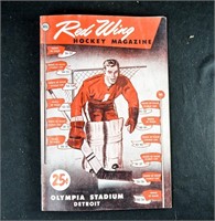1950's DETROIT RED WINGS GAME PROGRAM Canadiens
