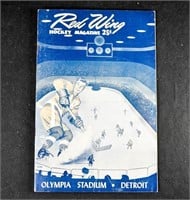 1956-57 DETROIT RED WINGS GAME PROGRAM Canadiens