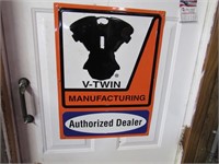 newer v-twin engine sign