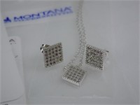 NECKLACE & EARRING SET BY MONTANA SILVER 42618
