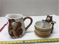 Bear pitcher and planter