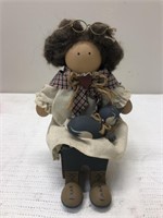Vintage Lizzie High doll with cat