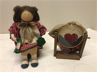 Vintage Lizzie high doll & loom