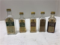 5 Vintage Watkins extract bottles