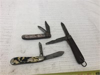 3 pocket knives