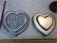 2 Wilton heart shaped cake pans