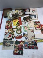 Box vintage Christmas cards