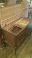 Beautiful Cedar lined blanket chest with sliding