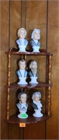 Lefton China Handpainted Composer Figurines 6pcs