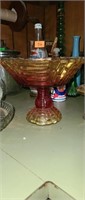 Vintage Amberina Glass Bowl