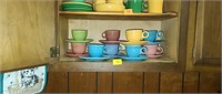 Genuine Fiesta Cups and Saucers App 18 pcs
