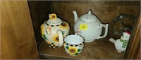 Sunflower Teapot and Cup and More