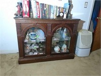 Marble Top Glass Cabinet