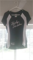 Harley-Davidson black and white shirt size large
