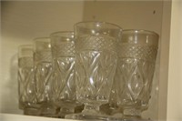 8 Smaller footed tumblers