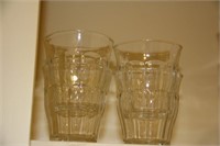 Set of 4 vintage Duralex juice glasses