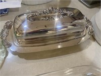 Vintage Towle stainless steel butter dish