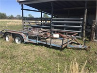 16ft Low Boy Pipe Top Trailer