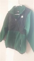 Green and black North Face jacket size large