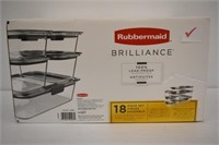 RUBBERMAID BRILLIANCE 18 PC FOOD STORAGE