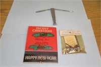 Vintage LgChristmas Matches & NOS Pipe Trinket