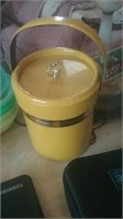 Vintage yellow ice bucket