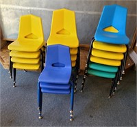 Large Lot of Plastic Children's Chairs