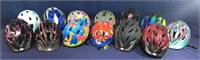 13 Assorted Adult Child's Bike Helmets