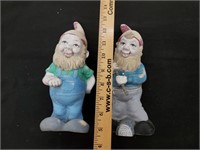 2 Outdoor Resin Gnomes