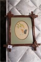 Antique Walnut Framed Print - Butterfly - Dan Shor