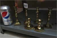 Lot-6 Brass Candlesticks
