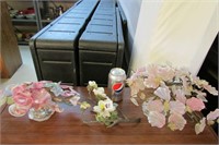 Lot- 3 Decorative Glass Flowers