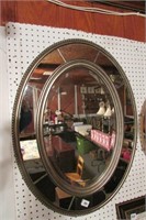 Nice Framed Oval Mirror - Glass