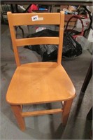 Small Wooden Maple School Chair