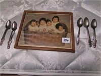 Dione Quintuplets Print and Spoons