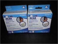 2 New Polar Bear Weather Proofing Chauking Cord