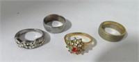 unmarked rings (4)