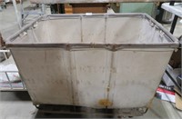 vintage canvas laundry cart